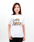 Design T-shirt I love korea funny Cotton Men-